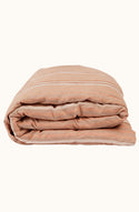 Hazelnut Stripe King Duvet Cover
