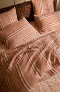 Hazelnut Stripe King Duvet Cover