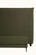 Orlare Deep Moss Plaid Headboard