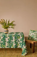 Festive Foliage Green Tablecloth
