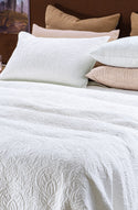 Fleur De L'Eau White Bedspread