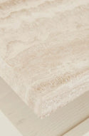 Float Marble Bedside Table - Travertine/Shell