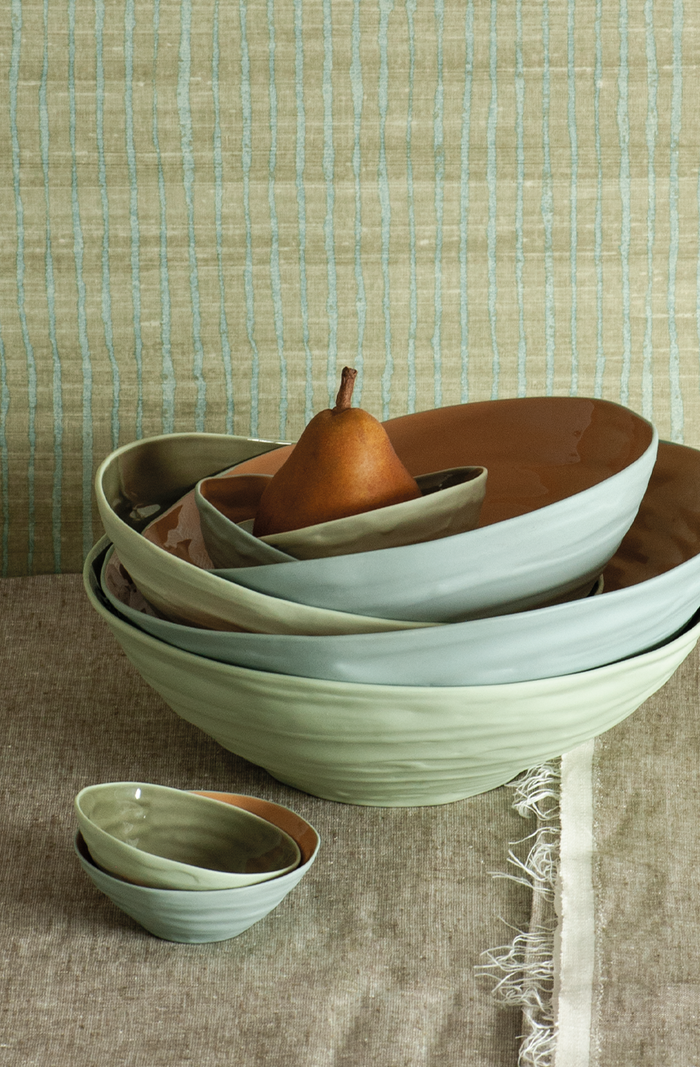 Gather Bowl Celadon/Olive - Medium