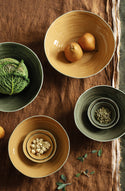Gather Bowl Celadon/Olive - Medium