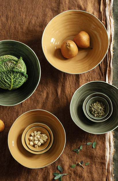 Gather Bowl Seafoam/Ochre - Extra Small