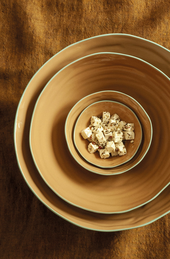 Gather Bowl Seafoam/Ochre - Medium