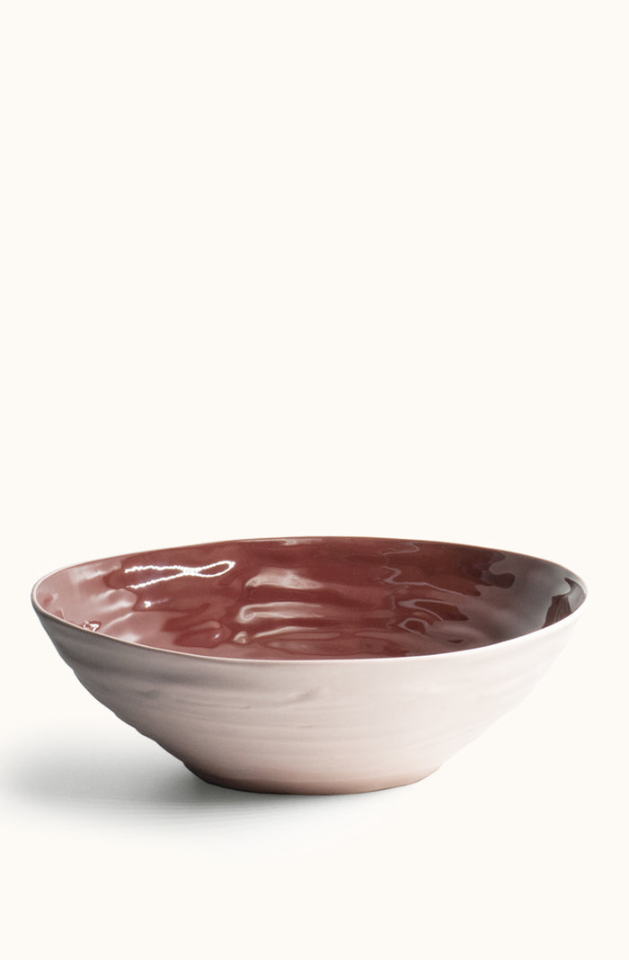 Gather Bowl Pink Clay/Merlot - Large