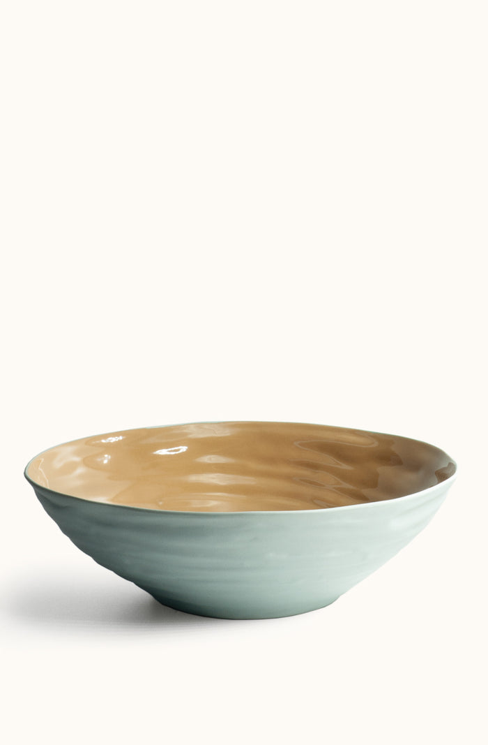 Gather Bowl Seafoam/Ochre - Large