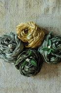 Silk Sari Ribbon - Grass