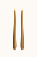 Taper Candle Honey Mustard Pack of 2