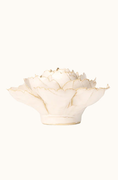 Ceramic Flower - Ivory English Rose