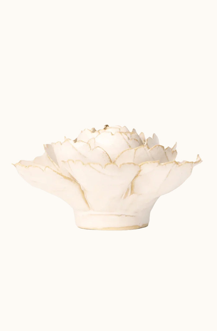 Ceramic Flower - Ivory English Rose