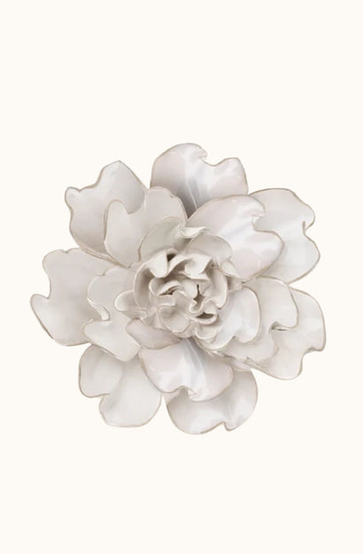 Ceramic Flower - Ivory Larkspur