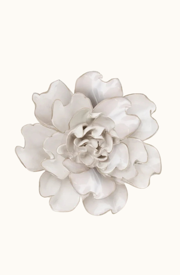 Ceramic Flower - Ivory Larkspur