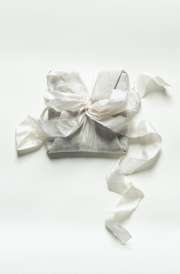 Silk Sari Ribbon - Ivory