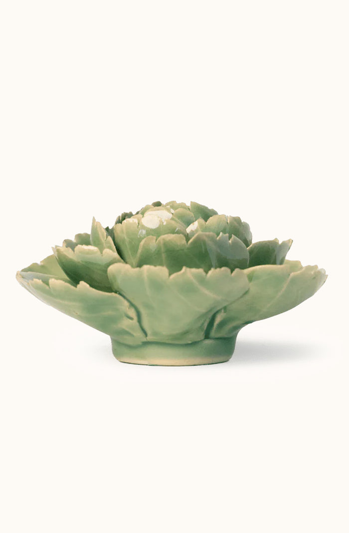 Ceramic Flower - Jade Green English Rose