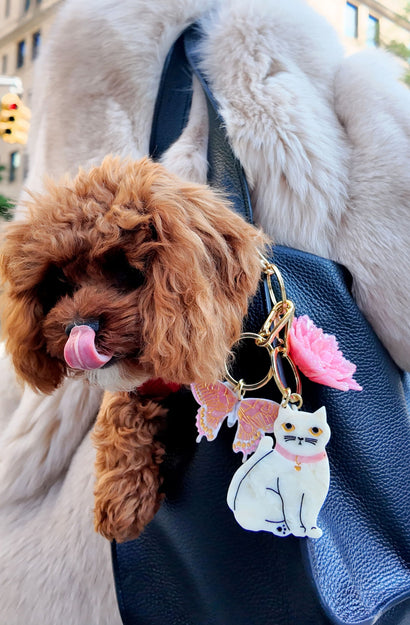 Bag Charm - Swallowtail - Pink