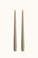 Taper Candle Kit Grey Pack of 2