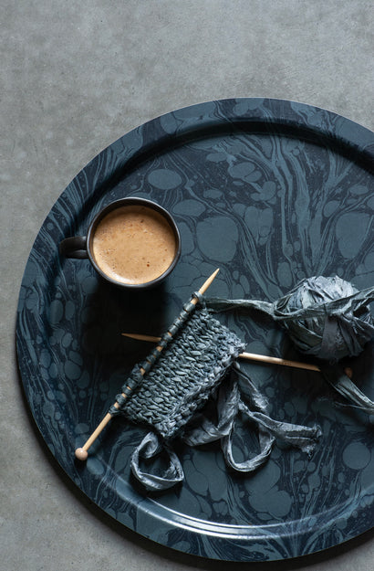 Silk Sari Ribbon - Fog