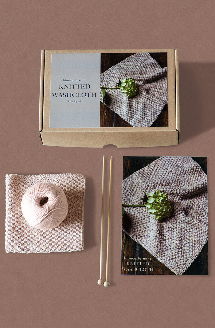 Knitted Washcloth Knitting Kit