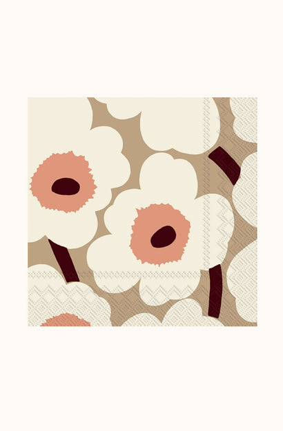Unikko Cream Napkin Set