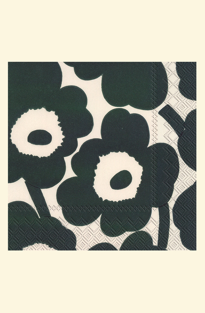 Unikko Cream Green Napkin Set