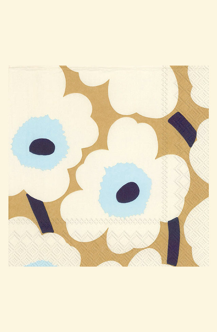 Unikko Cream Gold Napkin Set
