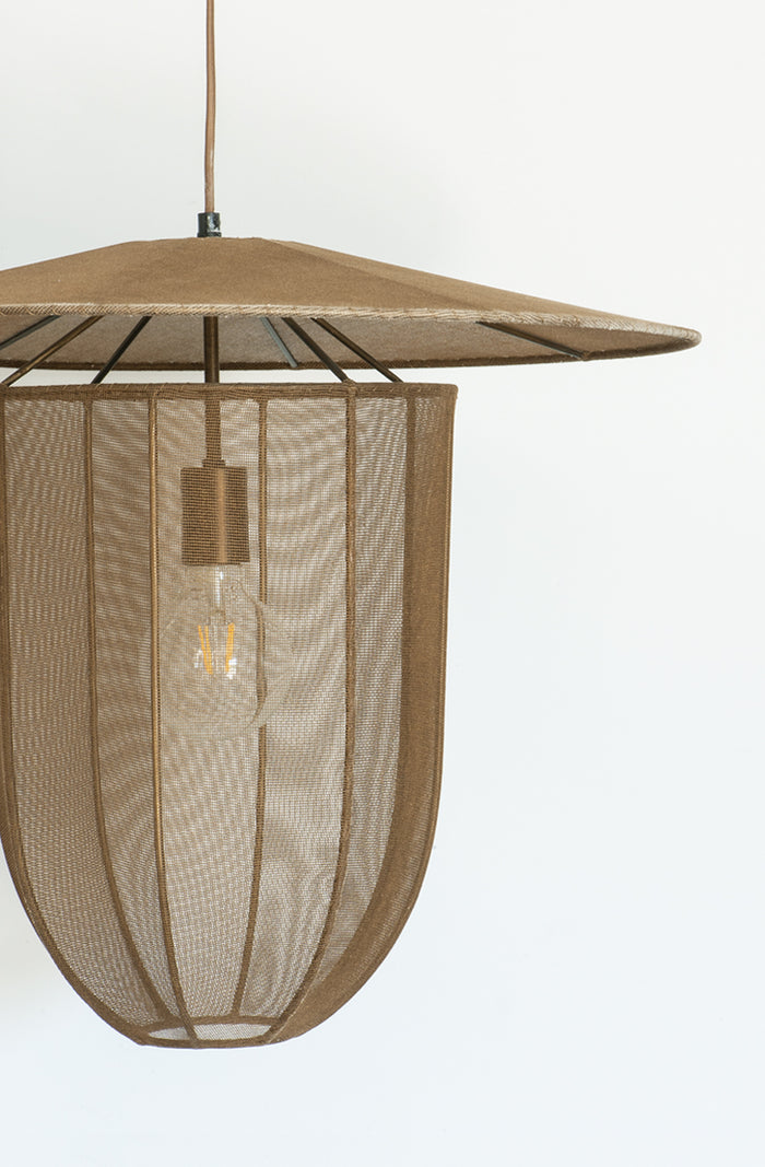 Lanterna Antique Gold Pendant Light