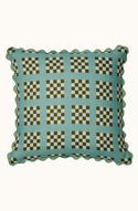 Lattice Blue Cushion