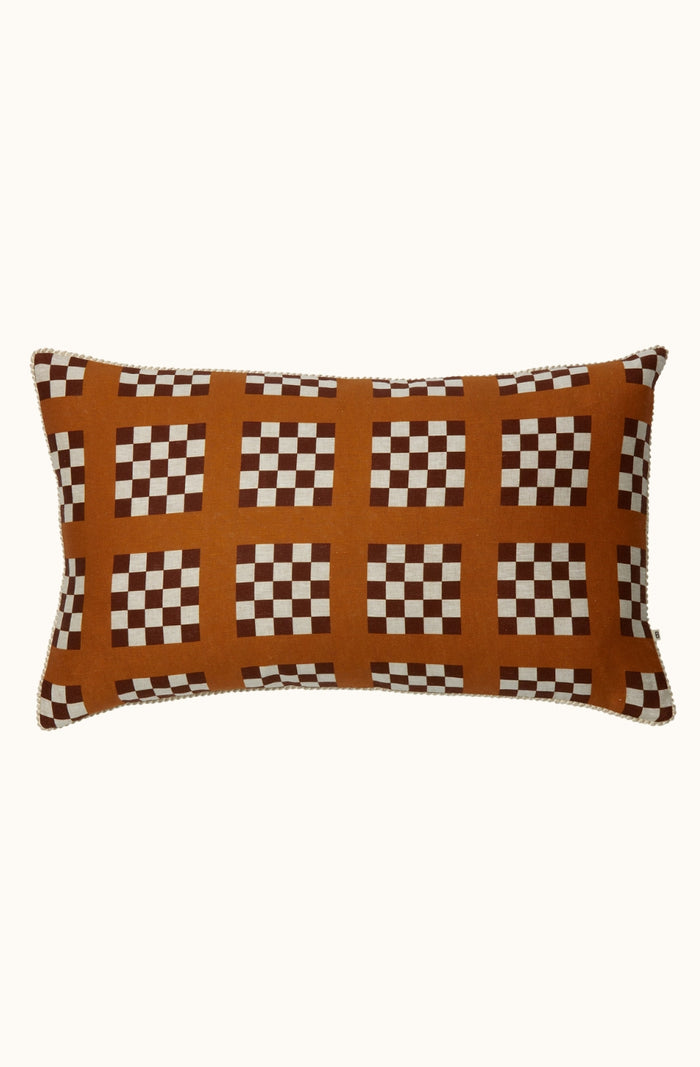 Lattice Tan Cushion