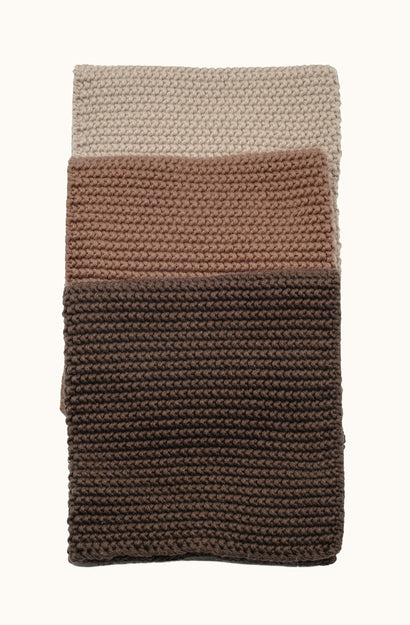 Lavette Chocolate Washcloths - Set of Three