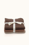 Lavette Chocolate Washcloths - Set of Three