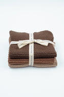 Lavette Chocolate Washcloths - Set of Three