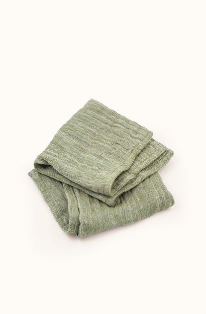 Leggera Moss Washcloths - Set of Two