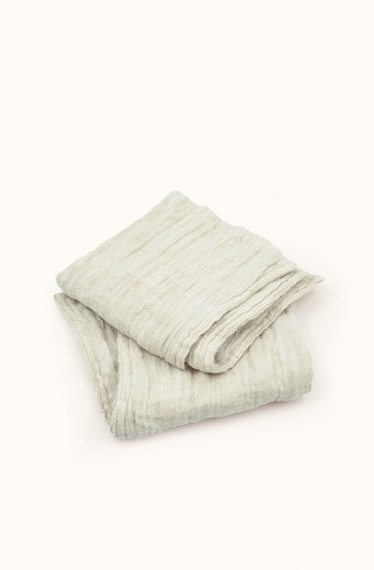 Leggera Oatmeal Washcloths - Set of Two