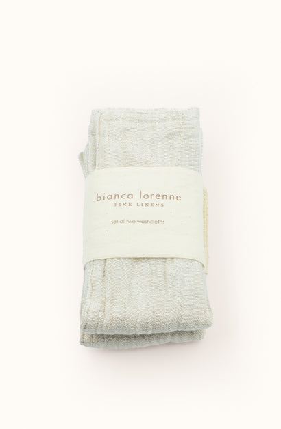 Leggera Oatmeal Washcloths - Set of Two