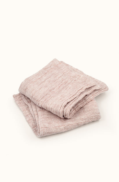 Leggera Pink Clay Washcloths - Set of Two