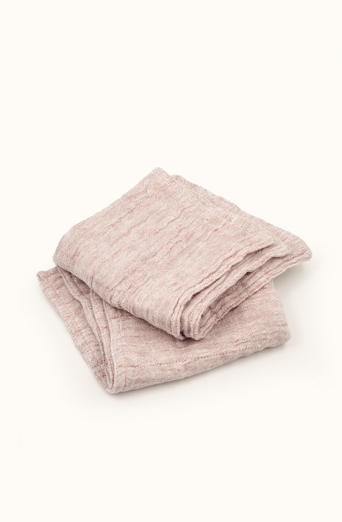 Leggera Pink Clay Washcloths - Set of Two