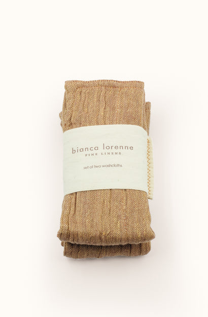 Leggera Sepia Washcloths - Set of Two