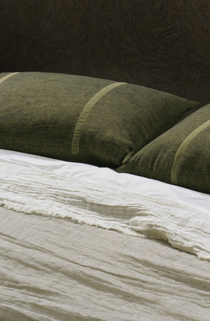Ruscello Deep Moss Pillowcase Pair