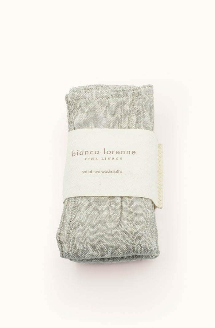 Leggera Thyme Washcloths - Set of Two