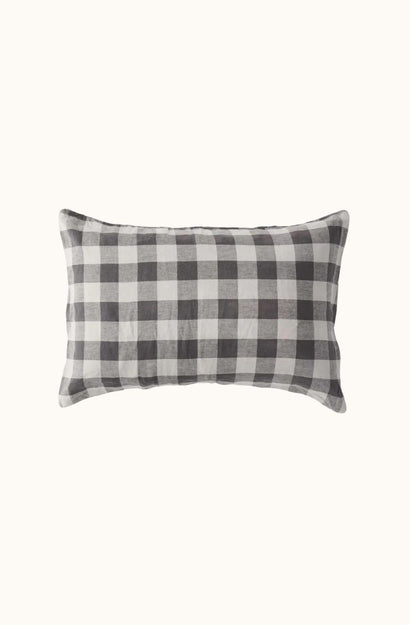 Licorice Gingham Standard Pillowcase - Set of 2