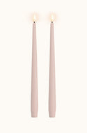 Taper Candle Light Rose Pack of 2