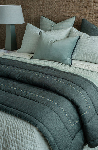 Plissado Duck Egg Cushion