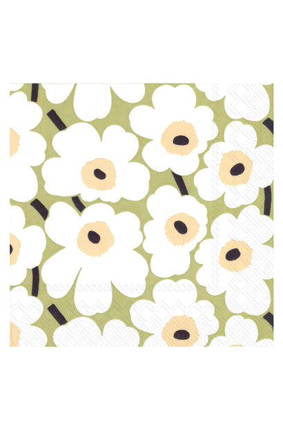 Marimekko Mini Unikko Light Green Napkin Set