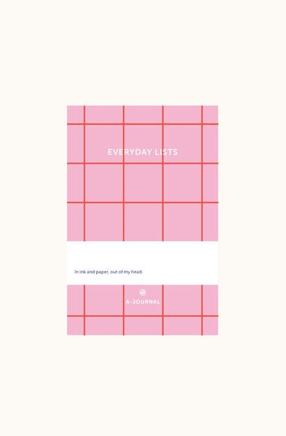 Notepad - Pink Checkered - Everyday Lists