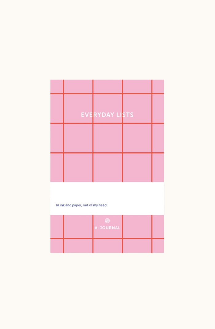 Notepad - Pink Checkered - Everyday Lists