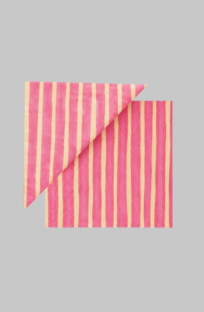 Marimekko Piccolo Pink Cream Cocktail Napkin Set