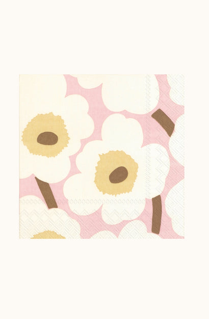 Marimekko Unikko Rose Cream Napkin Set