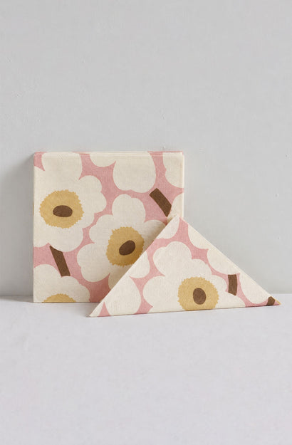 Marimekko Unikko Rose Cream Napkin Set